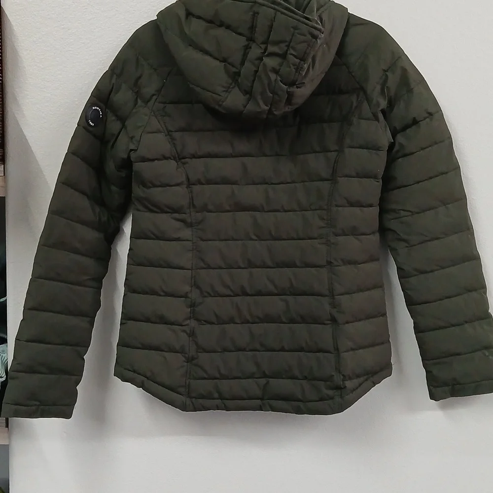 Nautica puffer coat with fur hood. Sz S. - Picture 5 of 5